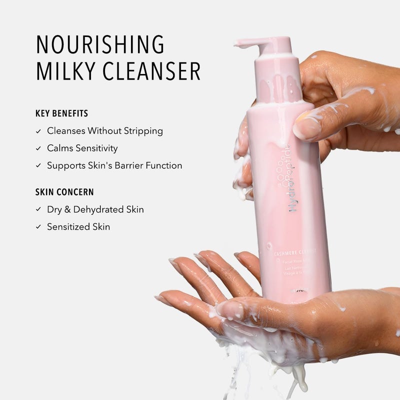 HydroPeptide Cashmere Cleanse, Facial Rose Milk, Clean & Balance Skin's Natural Oils, 6.76 Ounce - Image 2